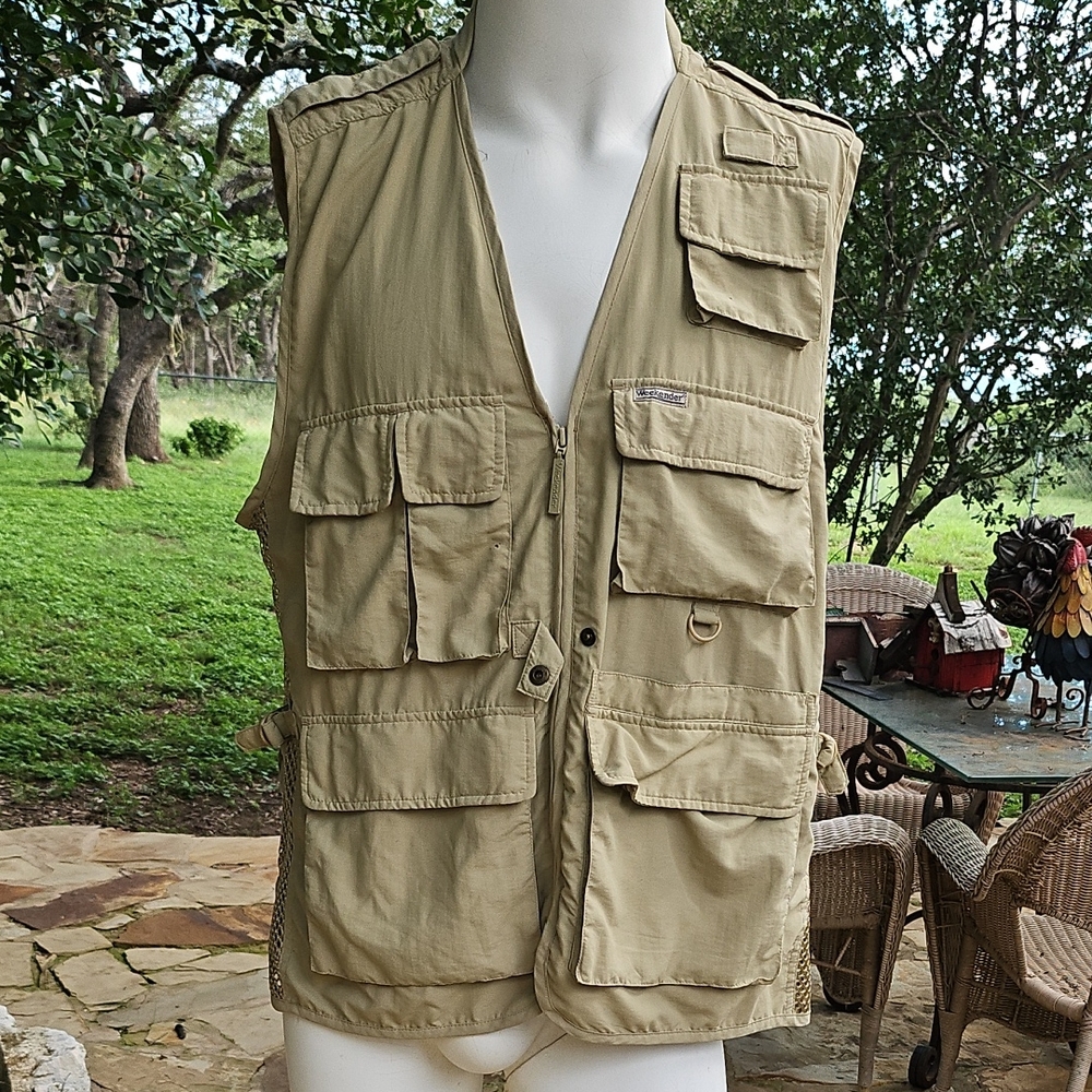 Weekender Travelerĺ Utility Vest Mens Sz L Outdoor  Multi Pocket Hunting Travel